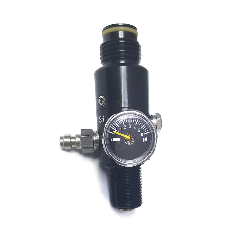 Aopkeo CO2 Compressed Air Tank Regulator Valve 5/8"-18UNF or M18*1.5 Input 4500psi for Paintball Airsoft PCP (800psi Ouput, 5/8"-18UNF)