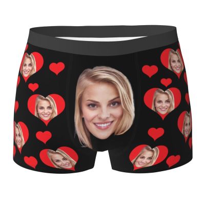 Custom Boxer Brief for Men, Personalized Boxers Briefs with Face, Gifts for Boyfriend & Husband Medium