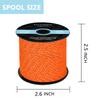 LUYADIN Reflective Paracord 240lb - Diameter 2mm Micro Utility Cord -3 Strand Parachute Spool Cord - 100ft 200ft,Paracord for Camping,Hiking,Fishing,Outdoor and DIY view 2
