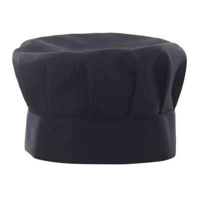 Chef Hat Adult Adjustable Kitchen Cooking Chef Cap 1 (Color : Black, Size : One Size)