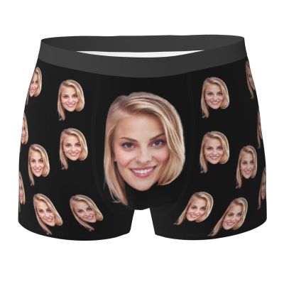 Custom Boxer Brief for Men, Custom Funny Boxer Briefs with Face, Personalized Gifts For Him Medium