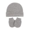 Baby Hats Mittens Set Unisex Infant eanie Caps Newborn ospital Hat with Mitten Set for Baby Boys Girls (Grey, A) view 1