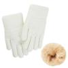 Century Star Kids White Winter Warm Gloves for Boys Girls Knitted Gloves Thermal Fleece Lined Mittens 1 Pair White 5-8 Years view 1