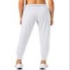 Soothfeel Women's Joggers with Zipper Pockets High Waisted Athletic Workout Yoga Pants Joggers for Women Tall (White, M) view 2