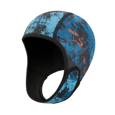2mm Neoprene Diving Wetsuit Hood, Scuba Diving Hood Keep Warm Head Cover Swimming Hat Thermal Hood, for Women, Men, Canoeing Kayaking (Dark Blue)