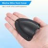 ORLANG 4 Pack Nylon Marine Wire Cable Vent Cover, 3" Boat Transducer Wiring Cover with Mounting Screws,Clam Shell Vent for Boat,Suitable for Outside Vents of Wires, Hoses, Wiring Cables (Black) view 3