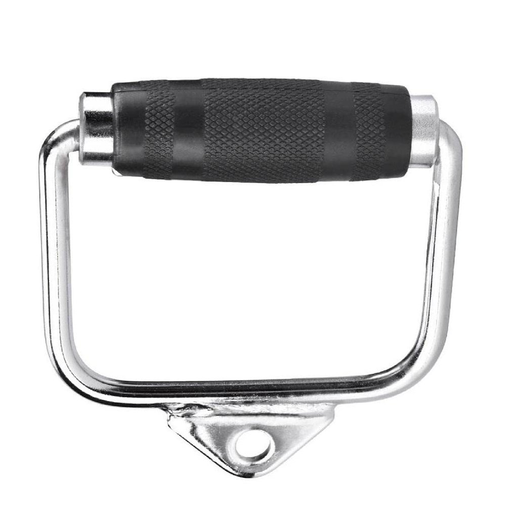Pulldown Cable Machine Steel Handle Heavy Duty Cable Machine Attachment Grip Tricep Rope Handle Pull Down Cable Machine Handle Attachments Fitness D Handle Cable Machine Attachment Handles