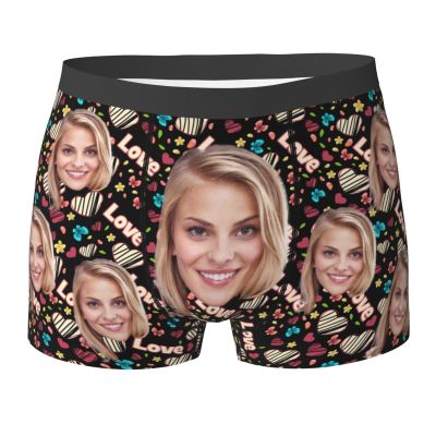 Custom Underwear Personalized for Men, Personalized Boxers Briefs with Face, Customized Gifts for Him Medium