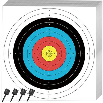 SenseYo 30 Pack Archery Targets Paper, Standard Bow Arrow Targets Archery for Hunting & Archery Targets, Target Archery Accessories for Hunting Backyard (10 Rings,16x16in)