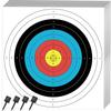 SenseYo 30 Pack Archery Targets Paper, Standard Bow Arrow Targets Archery for Hunting & Archery Targets, Target Archery Accessories for Hunting Backyard (10 Rings,16x16in) view 1