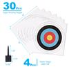 SenseYo 30 Pack Archery Targets Paper, Standard Bow Arrow Targets Archery for Hunting & Archery Targets, Target Archery Accessories for Hunting Backyard (10 Rings,16x16in) view 2