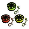 Acinkeety Diving Finger Spool Guide Line with Double-Ended Snap Bolts Hook Finger Spool Dive Reel for Diving Snorkeling Diving Wreck cave Dive Reel Replacement view 2
