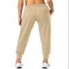 Soothfeel Women's Joggers with Zipper Pockets High Waisted Athletic Workout Yoga Pants Joggers for Women Tall (Khaki, S) view 2