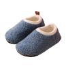 Baby Boys Girls Cotton Booties Newborn Fleece Non-Slip Slippers Ankle Boots Stay On Warm First Walking Shoes (Blue, 7.5 Toddler) view 1
