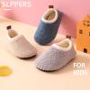 Baby Boys Girls Cotton Booties Newborn Fleece Non-Slip Slippers Ankle Boots Stay On Warm First Walking Shoes (Blue, 7.5 Toddler) view 3