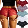 FINETOO 5 Pack Sexy Lingerie Panties for Women Pack V-Waist Lace Womens Underwear French Cut Boyshorts Panty view 1