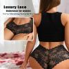 FINETOO 5 Pack Sexy Lingerie Panties for Women Pack V-Waist Lace Womens Underwear French Cut Boyshorts Panty view 3