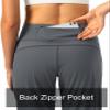 Soothfeel Women's Joggers with Zipper Pockets High Waisted Athletic Workout Yoga Pants Joggers for Women Petite (Dark Grey, XL) view 3