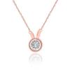 SDA Dancing Diamond Bunny Necklace for Modern Women - Real Diamond Cute Rabbit Necklace for Women view 1