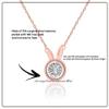 SDA Dancing Diamond Bunny Necklace for Modern Women - Real Diamond Cute Rabbit Necklace for Women view 2