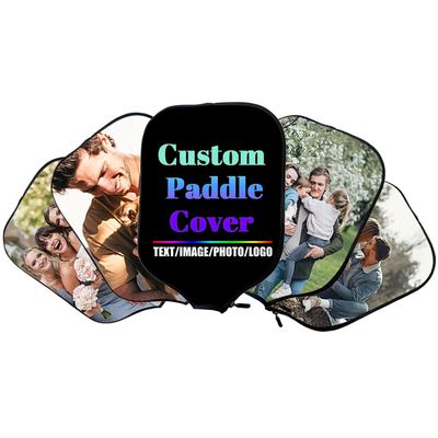 Custom Case for Pickleballs Paddle Customized Pickle Balls Paddles Cover Personalized Photo Text Logo Rackets Cover Holder,Fits Most Paddle Pink
