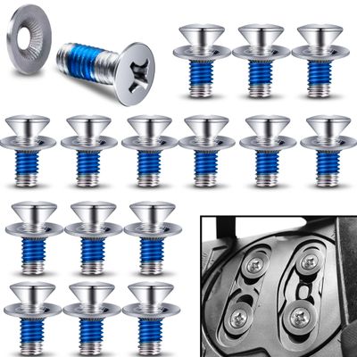 Adnee 32 Pcs Snowboard Binding Screw Set - Snowboarding Mounting Screws with Snowboarding Screw Washers - Snowboard Screw Fixed Accessories for Ski Outdoor Sport Parts Replacement