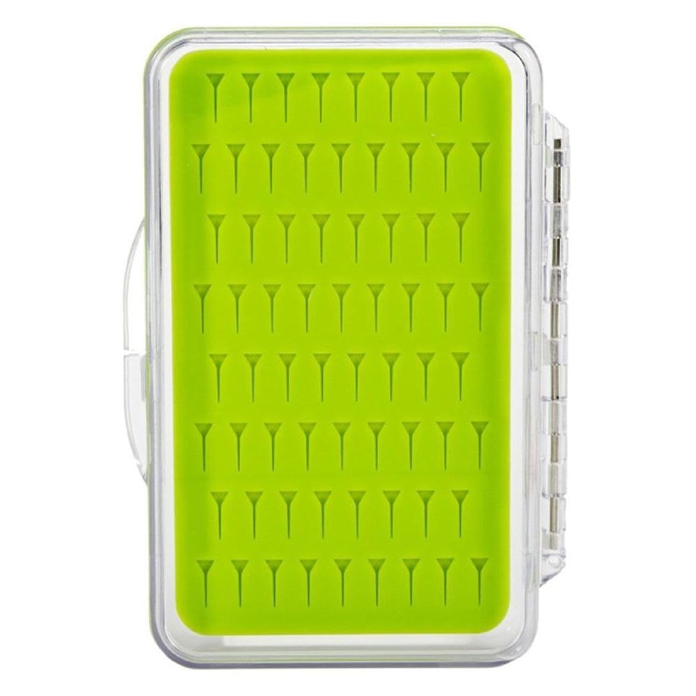 Fly Fishing Bait Storage Box Lure For Case Transparent Flip Fishing Tackle Box Plastic And Silicone Pad Fishing Tackle T Fly Fishing Box For Dry Flies Fly Fishing Container Fly Fishing Lure Case Fly