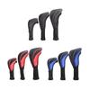 3Pcs Long Neck Mesh For Head Covers For Fairway Woods Driver Hybrids Golf Club Headcovers Set With Interchangeable No. Golf Club Covers For Woods And Hybrids Golf Club Head Covers Golf Club Headcover view 2