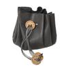 BLESSUME Medieval Pouch Drawstring Bag Renaissance Viking Costume Belt Pouch Waist Bag (Dark Grey 7) view 1
