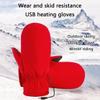 NURCOIOX Heated Hand Warmer Mittens Gloves, Winter Electric Heated Gloves for Men Women, Rechargeable Powerbank Waterproof Ski Powered Heating Gloves Hunting Fishing Camping Hiking Thermo Gloves-A1 view 2