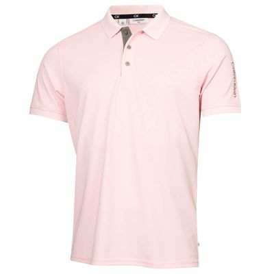 Calvin Klein Men's Club Golf Polo Shirt - Baby Pink - XL