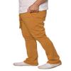 URBANJ Men's Flared Fleece Sweatpants Open Bottom Stacked Track Pants (US, Alpha, Medium, Regular, Regular, 091 Flared Wheat) view 2