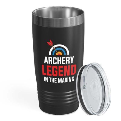 Archery Black Edition Viking Tumbler 20oz - Archery legend in - Sports court Team Indivdiual partner Archery