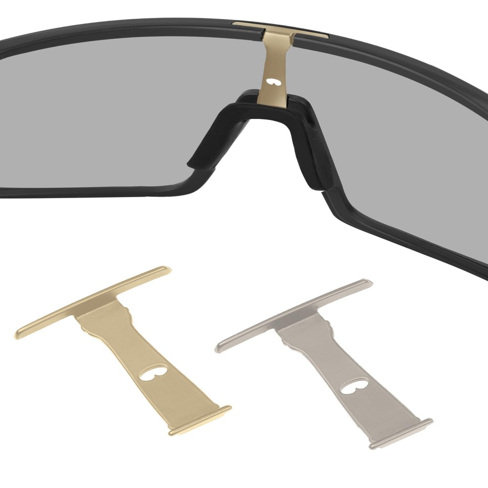 Replacement Wicket for Oakley Sutro OO9406/Sutro Asian Fit OO9406A/Sutro S OO9462 Sunglass - 2 Pairs(Gold + Silver)
