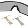 Replacement Wicket for Oakley Sutro OO9406/Sutro Asian Fit OO9406A/Sutro S OO9462 Sunglass - 2 Pairs(Gold + Silver) view 1