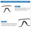 Replacement Wicket for Oakley Sutro OO9406/Sutro Asian Fit OO9406A/Sutro S OO9462 Sunglass - 2 Pairs(Gold + Silver) view 4