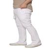 URBANJ Men's Flared Fleece Sweatpants Open Bottom Stacked Track Pants (US, Alpha, 3X-Large, Regular, Regular, 091 Flared White) view 2