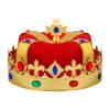Floraltop 2 Pcs Halloween Robe and Crown Costume Set Red Cloak Cape Gold Crown for Halloween Dress up Cosplay view 2