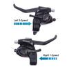 Bike Gear Shifter 3x7 21 Speed /3x8 24 Speed Shifter Brake Lever Set With Siamese Thumb Paddle & Digital Gear Dial & Brake Cable For Mountain bike Road Bike Commuter Bike ( Color : Black , Size : 3x7 view 2