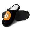 Bitcoin Symbol Cotton Slippers Memory Foam House Slippers Closed Toe Winter Warm Shoes view 4