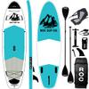 Roc Inflatable Stand Up Paddle Boards with Premium SUP Paddle Board Accessories, Wide Stable Design, Non-Slip Comfort Deck for Youth & Adults (Teal W/Kayak Seat) view 1