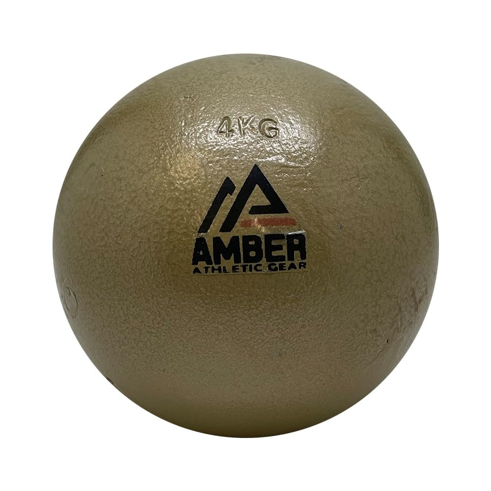 Amber Athletic Gear Cast Iron Shot Put Weights 1kg - 7.25kg (2.20lb - 16lb) - Ideal for Track & Field Training - Color May Vary (1.5 kg/3.30 lbs)
