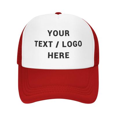Custom Hats Design Your Own Logo Personalized Hats for Men Women Custom Baseball Cap Red Cap