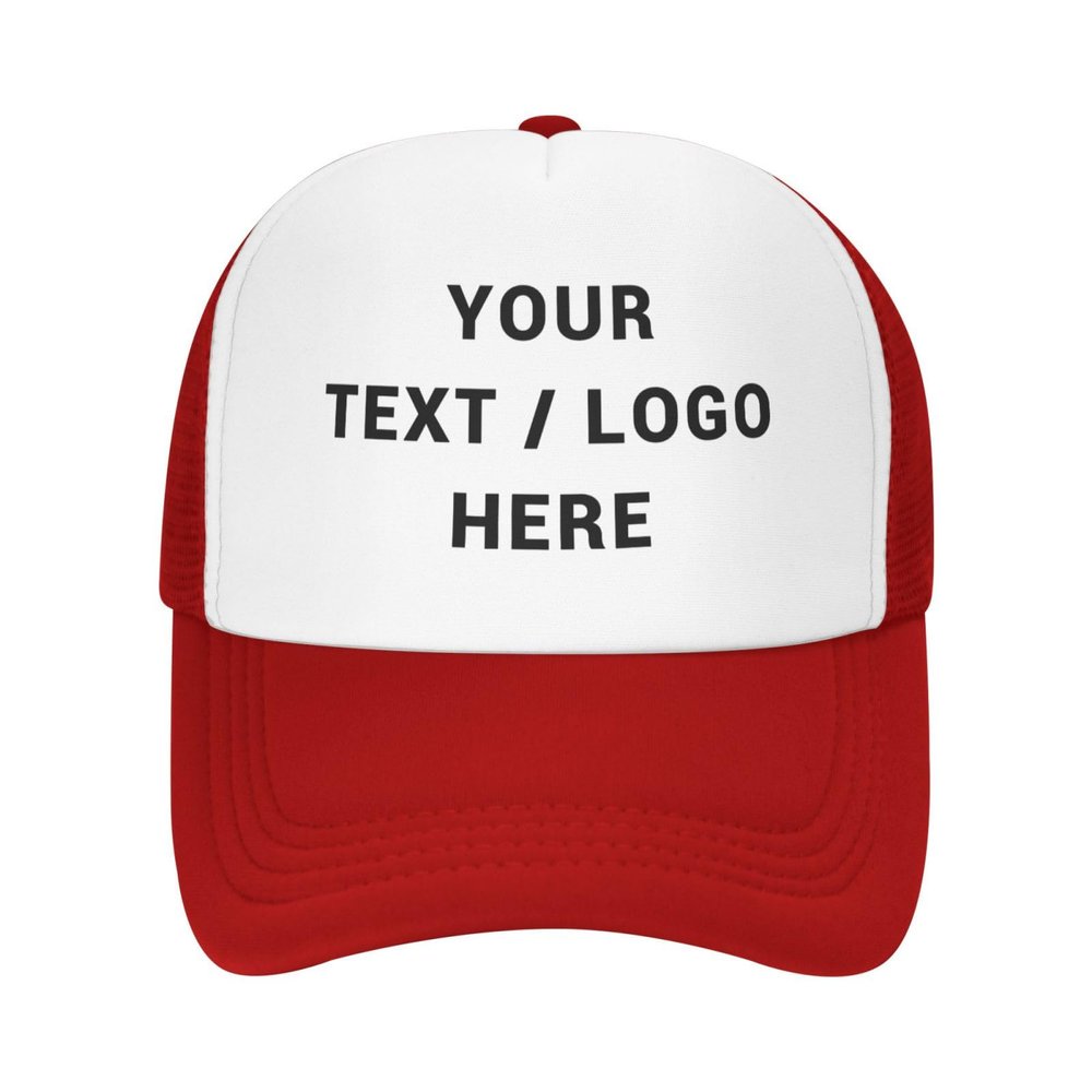 Custom Hats Design Your Own Logo Personalized Hats for Men Women Custom Baseball Cap Red Cap
