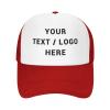 Custom Hats Design Your Own Logo Personalized Hats for Men Women Custom Baseball Cap Red Cap view 1