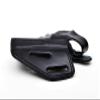Leather Belt Holster fits Taurus 856 Defender or Model 605 692, Handcrafted, 3 Slot Pancake, Thumb Break, Right Handed, PulsarHolster (Black, Taurus 856 Defender 3" Barrel) view 4