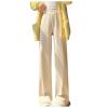NATHGAM Womens Sweatpants Winter Warm Fleece Lined Jogger Pants High Waist Harem Long Pants Lightweight Comfy Fashion Y2K High Street Trousers Beige view 1