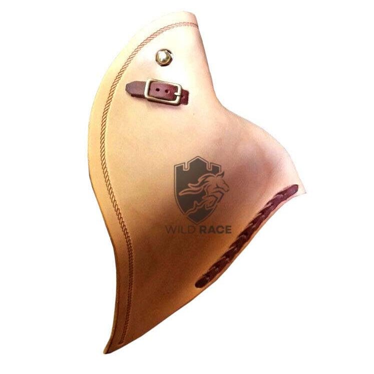 WILD RACE New Western Tapaderos Stirrups Saddle Floral Tooled Handmade Sewn Leather Heavy Duty Sold in Pair Set (ST-11)