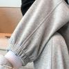 NATHGAM Womens Sweatpants Winter Warm Fleece Lined Jogger Pants High Waist Harem Long Pants Lightweight Comfy Fashion Y2K High Street Trousers view 3