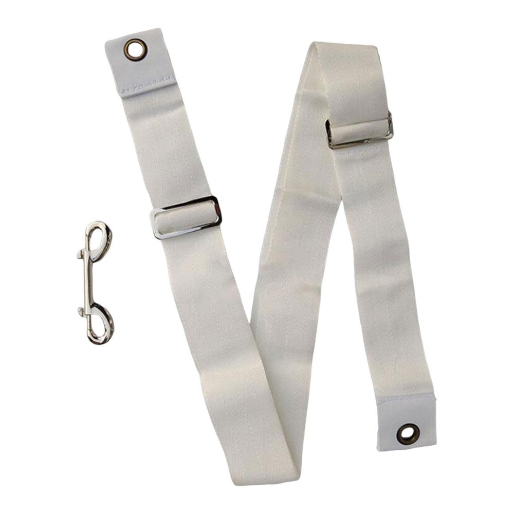White Tennis Court Net Center Strap Tennis Net Strap Center Portable Durable Tennis Net Straps Tennis Straps Accessories for Sports Practicing Gym